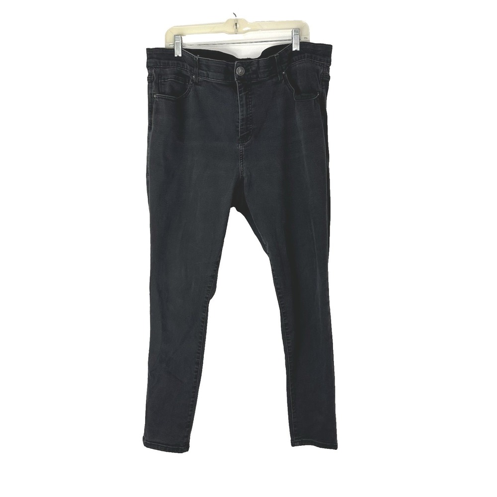 Lularoe Black Jeans Women's 20 Simply‎ Comfortable Stretch Distressed Denim